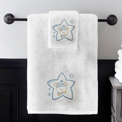 Joli Star Σετ Βρεφικές Πετσέτες 2τμχ 500gr/m² Μπλε