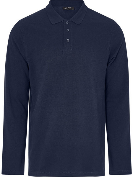 Celestino Ανδρική Μπλούζα Polo Μακρυμάνικη Navy Μπλε SM1017.4523