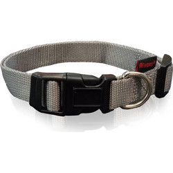 Pet Interest Plain Line Κολάρο Σκύλου Γκρι 1.5x22-40cm