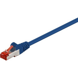 Goobay S/FTP Cat.6 Καλώδιο Δικτύου Ethernet 0.15m Blue 92452