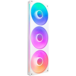 NZXT F360 RGB Core Case Fan 120mm ARGB με Σύνδεση 3-Pin 4-Pin PWM 3τμχ White