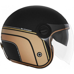 NOX Heritage Line Black Golden Κράνος Μηχανής Jet