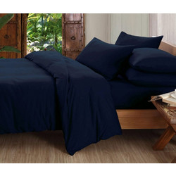 MayHome Σετ Σεντόνια Μονά Βαμβακερά 160x240 2220448183 Μπλε Σκούρο