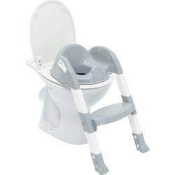 Thermobaby Kiddyloo Παιδικό Κάθισμα Τουαλέτας με Σκαλοπάτι & Χερούλια Γκρι
