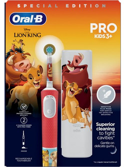 Oral-B The Lion King Pro Παιδική Ηλεκτρική Οδοντόβουρτσα με Χρονομετρητή & Θήκη Ταξιδίου