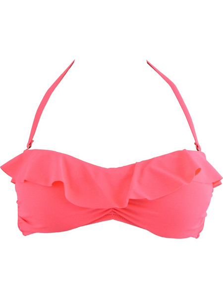 Rock Club Bikini Top Strapless Κοραλί BP-2023