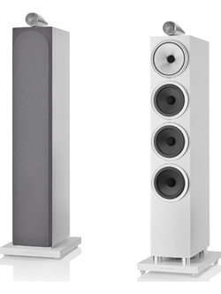 Bowers & Wilkins 703 S3 Ζεύγος Ηχείων Hi-Fi Δαπέδου 200W 3 Δρόμων White Satin