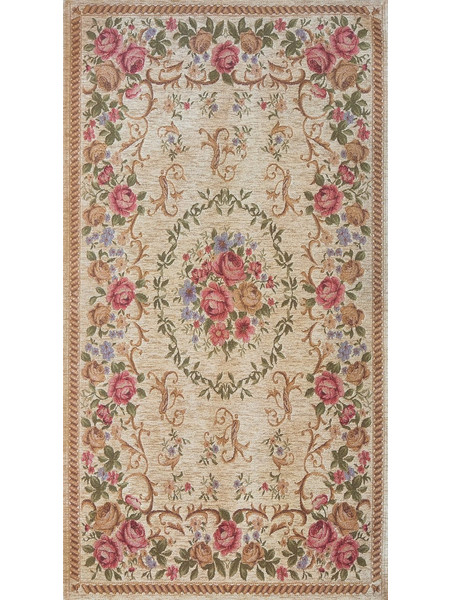 Klonaras Χαλί Στρογγυλό Καλοκαιρινό 150cm Ibiza Aubusson 308T