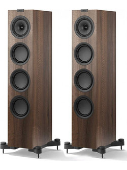 KEF Q550 Ζεύγος Ηχείων Hi-Fi Δαπέδου 130W 2.5 Δρόμων Walnut