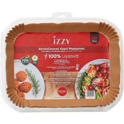 Izzy IZ-8251 Αντικολλητικό Χαρτί για Air Fryer 33x23x4.5cm 50τμχ