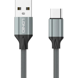 Ldnio LS441 Braided USB-A to USB-C 12W 1m Grey 5210131073469