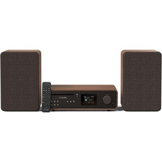 Pure Classic Stereo Ηχοσύστημα Hi-Fi 2.0 100W με CD / Digital Media Player και Bluetooth Brown