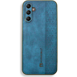 Bodycell Pattern Leather Back Cover Blue (Samsung Galaxy A14)