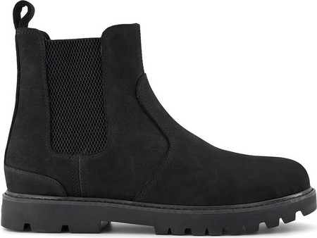Toms Ανδρικά Chelsea Μποτάκια Suede Μαύρα 10021376