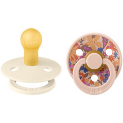 BIBS x Liberty Colour Πιπίλες Καουτσούκ 0m+ June Blossom Blush Mix 2τμχ