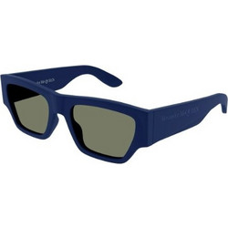 Alexander McQueen AM0393S 005 Ανδρικά Γυαλιά Ηλίου Τετράγωνα Μπλε με Μαύρο Φακό