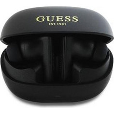 Guess Capsule Printed Logo Ακουστικά Bluetooth In Ear Black