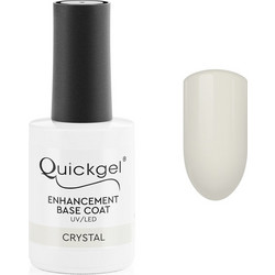 Quickgel Enhancement Crystal Base Coat Ημιμόνιμο Βερνίκι Νυχιών 15ml