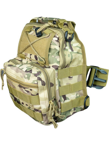 Mijo Ανδρική Τσάντα Στήθους Χακί M-1033 Camo Woodland