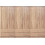 HomeMarkt Εξάφυλλη Ντουλάπα Ρούχων Φυσικό Χρώμα 240x42x181cm HM21060.02