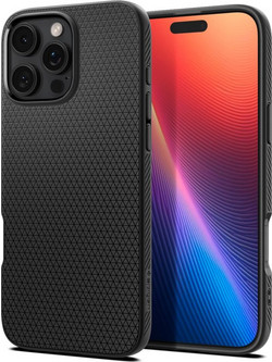 Spigen Liquid Air Back Cover Matte Black (iPhone 16 Pro)