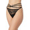 Minerva Γυναικείο Sexy String με Δαντέλα Μαύρο 90-80947