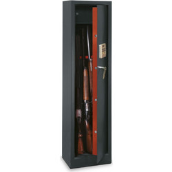 Thirard 00013286 Οπλοκιβώτιο Ατσάλινο 8 Θέσεων 34x28x145cm Μαύρο