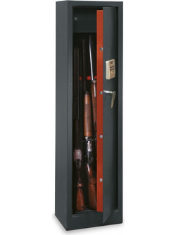 Thirard 00013286 Οπλοκιβώτιο Ατσάλινο 8 Θέσεων 34x28x145cm Μαύρο