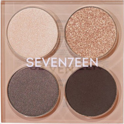 Seventeen Vibrant Eyes Quad 08 Grey Secret Παλέτα Σκιών 7.3gr