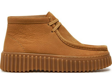 Clarks Γυναικεία Μποτάκια Chukka Πλατφόρμα Suede Ταμπά 26179359