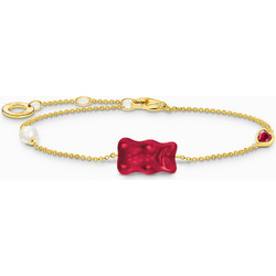 Thomas Sabo Γυναικείο Βραχιόλι Αλυσίδα Xρυσό με Πέρλα A2151-430-10