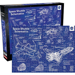 Puzzle Aquarius NASA Space Shuttle Schematic 500 Κομμάτια