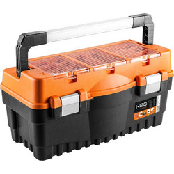 Neo Tools 84-105 Βαλίτσα Εργαλείων Πλαστική με Ταμπακιέρα Αδιάβροχη Π28xΒ54xΥ27cm