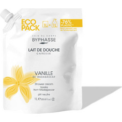 Byphasse Caresse Vanilla Flower Κρεμώδες Αφρόλουτρο Refill 1lt