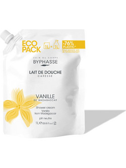 Byphasse Caresse Vanilla Flower Κρεμώδες Αφρόλουτρο Refill 1lt