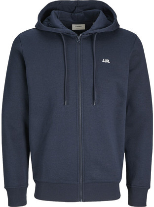 Jack & Jones Ανδρική Ζακέτα Φούτερ με Κουκούλα και Φερμουάρ Navy Μπλε 12266382