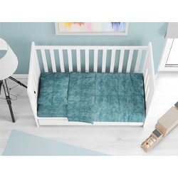 Dimcol Shadow 616 Βρεφικό Πάπλωμα Κούνιας 160x120cm Πετρόλ