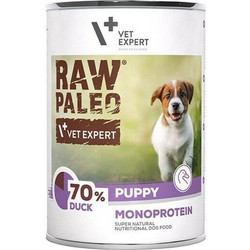 VetExpert Raw Paleo Puppy Monoprotein with Duck 400gr