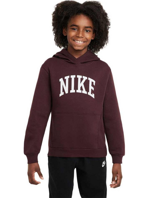 Nike Παιδικό Φούτερ με Κουκούλα Καφέ HJ3156-652