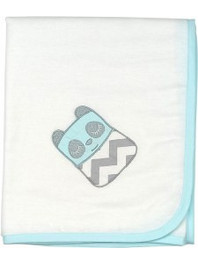 Baby Star Tiny Friends Πάνα Αγκαλιάς Φανελένια Τιρκουάζ 85x85cm