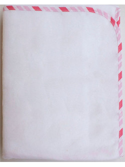 Bebecor Πάνα Αγκαλιάς Χασέ Λευκή Ροζ 80x80cm
