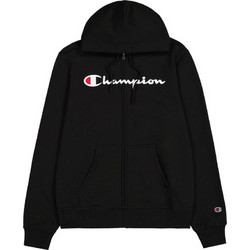 Champion Ανδρική Ζακέτα Φούτερ με Κουκούλα και Φερμουάρ Μαύρη 220255-KK001