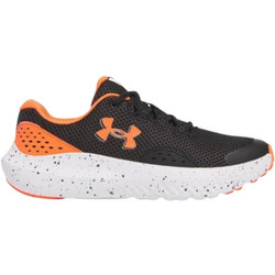 Under Armour Surge 4 AC Παιδικά Αθλητικά Παπούτσια για Τρέξιμο Μαύρα Πορτοκαλί 3027103-005