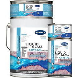 Mercola Liquid Glass Crystal 1890 Ρητίνη Υγρού Γυαλιού 2 Συστατικών 3kg