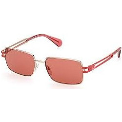 Max & Co MO0073-28S Γυναικεία Γυαλιά Ηλίου Ορθογώνια Μεταλλικά Πορτοκαλί με Πορτοκαλί Φακό