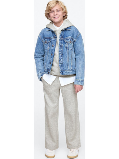 Gap Vintage Soft Baggy Παιδικό Παντελόνι Φόρμας Γκρι 604731003
