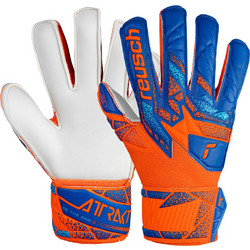 Reusch Attrakt Solid Παιδικά Γάντια Τερματοφύλακα με Προστατευτικά Μπλε Πορτοκαλί 5472510-2290