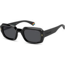 Polaroid Eyewear PLD6239/S/X 807/M9 Γυναικεία Γυαλιά Ηλίου Ορθογώνια Κοκάλινα Μαύρα με Μαύρο Φακό