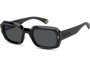 Polaroid Eyewear PLD6239/S/X 807/M9 Γυναικεία Γυαλιά Ηλίου Ορθογώνια Κοκάλινα Μαύρα με Μαύρο Φακό