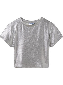 Mayoral Παιδικό T-Shirt Κοντομάνικο Ασημί 25-06027-082